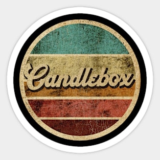 Tanatoraja, circle retro faded Candlebox Sticker